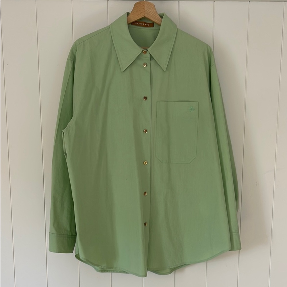 Rejina Pyo Sage Button-Down Shirt